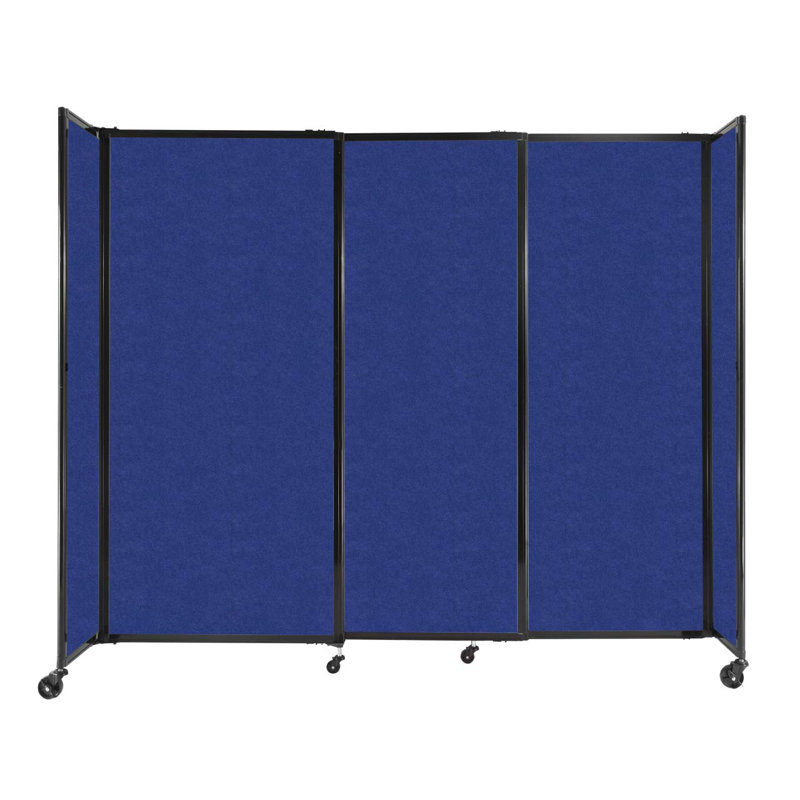 Cloison portative Soundsorb, H 60 po x l 186 po x P 1 po, Bleu