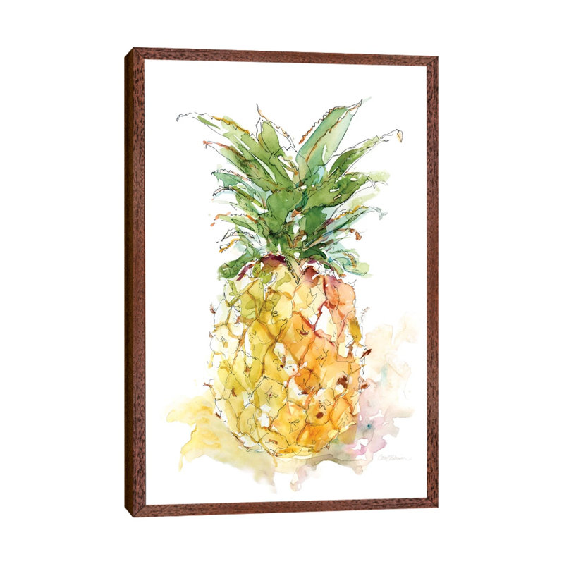 Delicious Ripe II by Carol Robinson - Painting on Canvas, Classic Brown Wood Framed Canvas, 101.6 cm H x 66.04 cm W