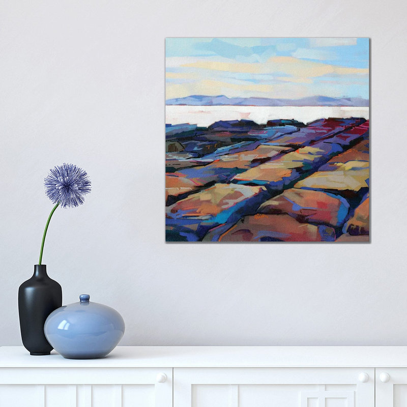 Rocks At Pampa IV by Kevin Lowery - Wrapped Canvas Painting, 45.72 cm H x 45.72 cm W x 3.175 cm D