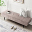 Banc rembourré 39,4 po Velours côtelé-1170711458
