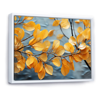 «Golden Foliage Leaves I» sur toile