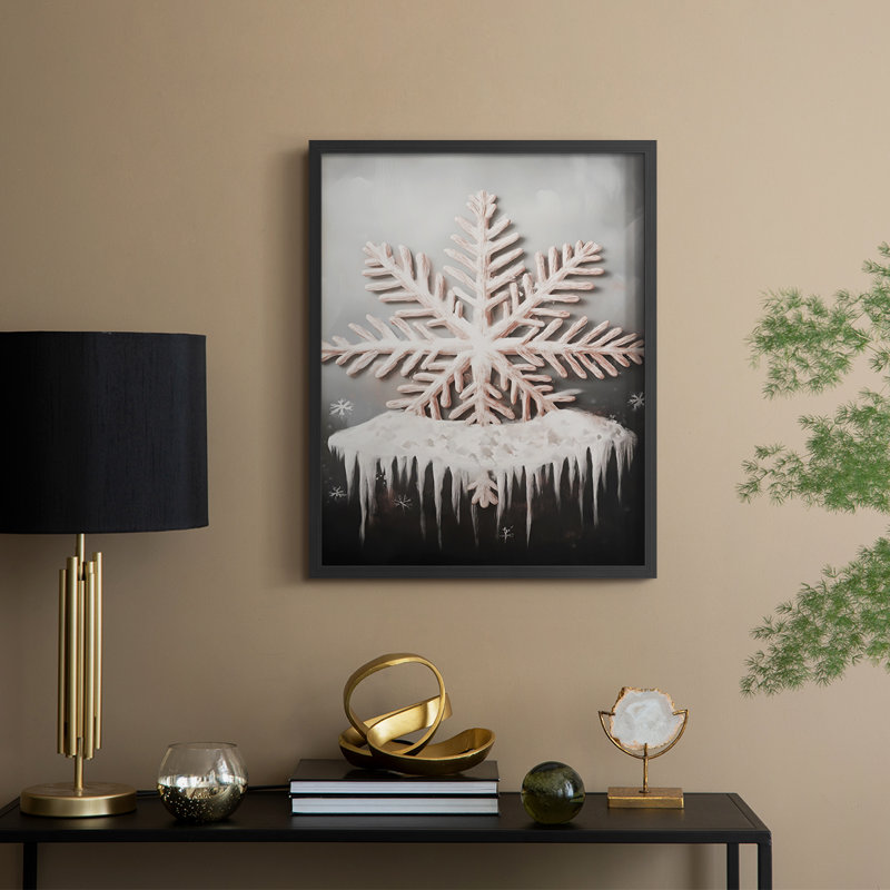 Art des Fêtes de Noël - série 2 - CECLIX, reproduction encadrée - bois massif, H 11 po x l 9 po, Noir, noir, noir, noir