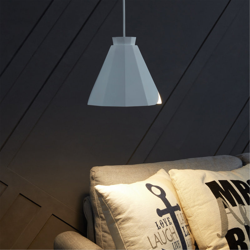 Luminaire suspendu moderne Millie White Midcentury