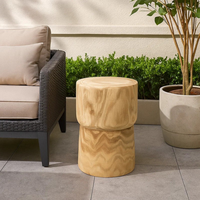Dartavious Solid Wood End Table