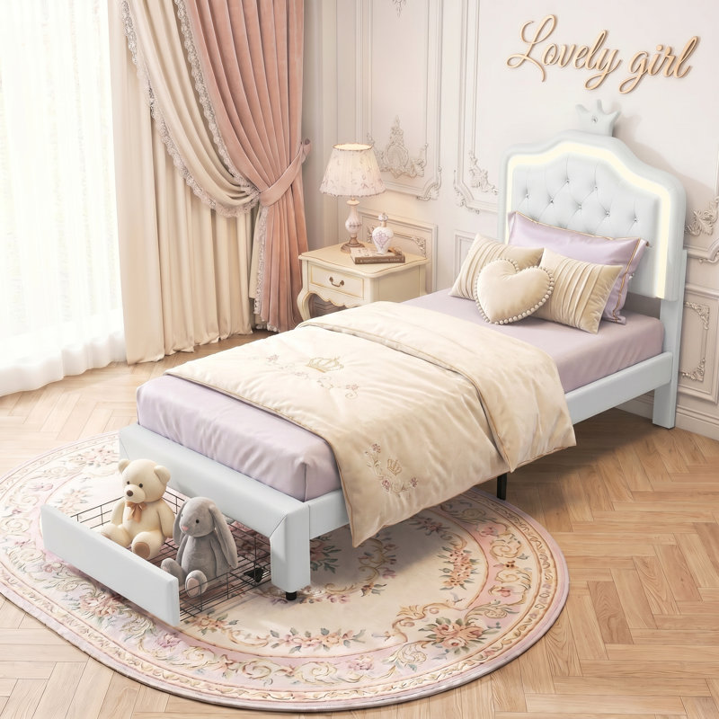Single (3') Bed, White