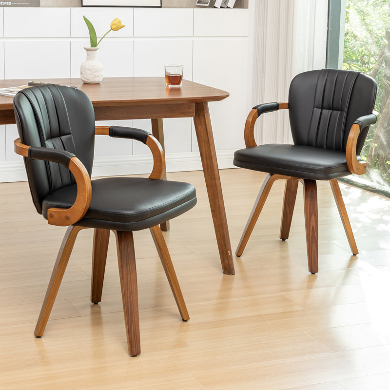 51cm H Upholstered Armchair, Black
