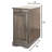 Transitional Side Table With Charging And Cup Holder - Gray Color Rectangular Outlet-255779662