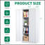 Grande armoire de rangement en métal de 71 pouces avec portes verrouillables et tablettes réglables, parfaite pour organiser vos outils en toute sécurité