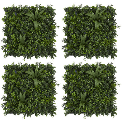 Ensemble de feuillage artificiel vert avec feuilles réalistes