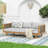Wicker Patio Furniture Set, Outdoor Rattan Conversation Set-812532196