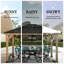 Pavillon de jardin d'extérieur en cèdre avec toit rigide en acier noir et toit en polycarbonate de 13 pi x 15 pi Sunjoy Mavis-992005421