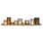 Devers Round Glass Votive Holders on Wood Tray, Set of 9-1236766976