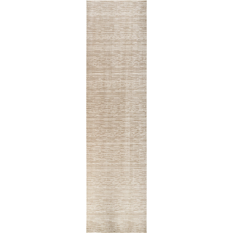 High-Low Preston Rug, Runner 2'7" x 10', Brown/Beige