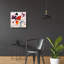 «The Black Poppy» par Shirley Novak, art mural en verre acrylique-1452772056