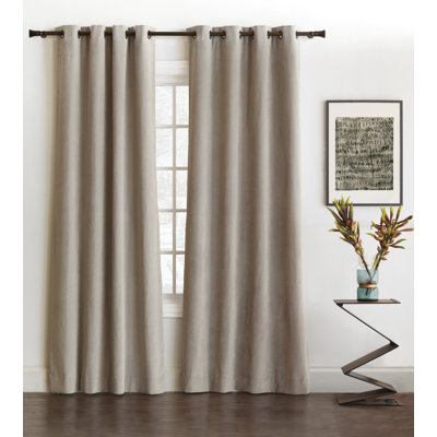 Nellis Plush Velvet Room Darkening Curtain