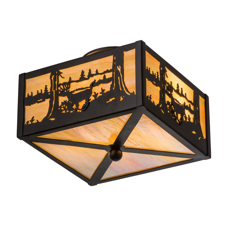 Rustic Lodge 2 - Light Flush Mount