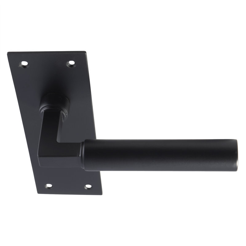 Earnestine Bathroom Door Handle, Matt Black