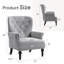 Fauteuil à oreilles en velours de 31 po de largeur Daryann-1395913634