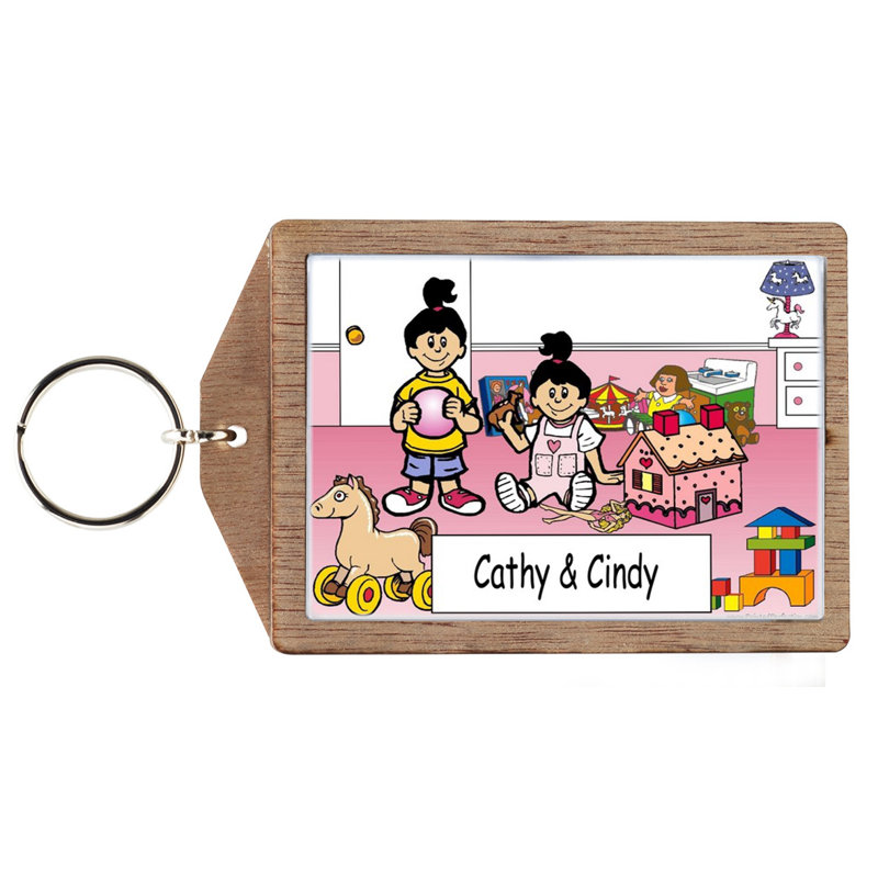 Personalized Sisters Key Chain
