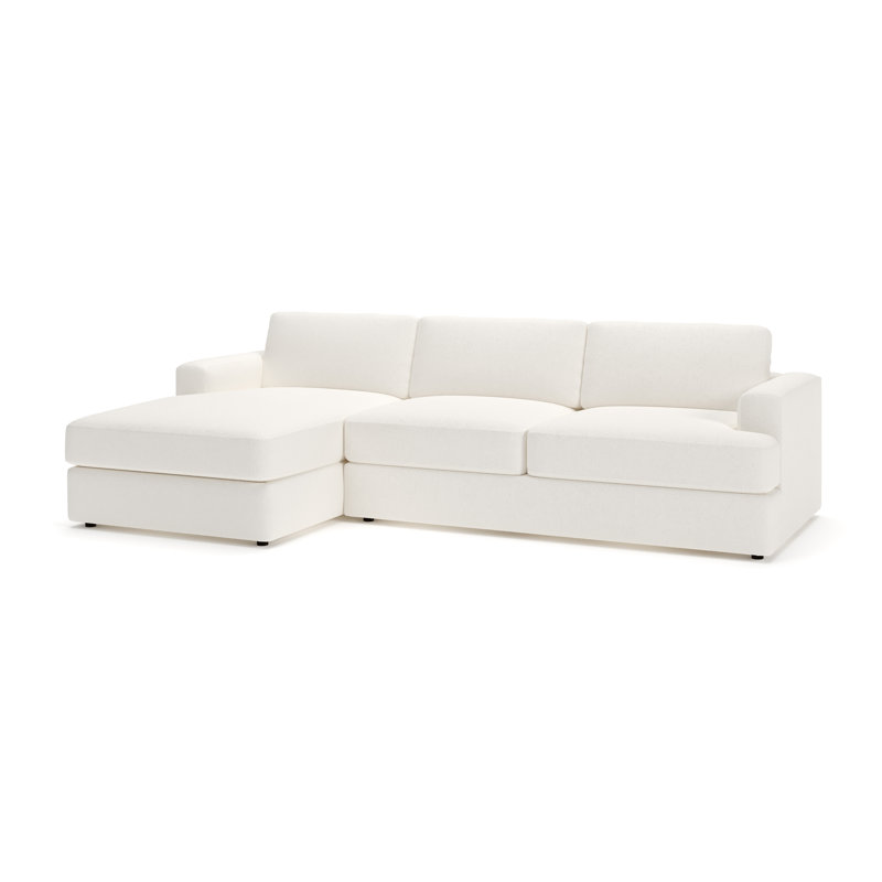 Cayden Sectional with Chaise, Left Hand Facing, Apollo Alpaca Boucle