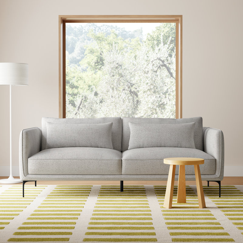 Rae Upholstered 84'' Sofa, Gray Heathered
