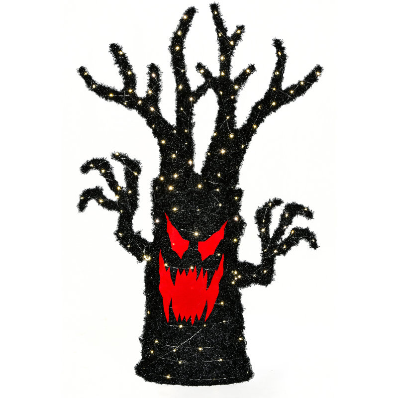 48" Pre-Lit Halloween Tree