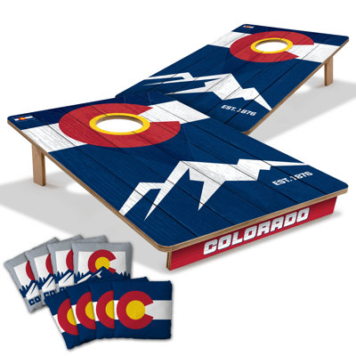 YouTheFan Professional Wood 2'x3' Cornhole Board w/ Bags