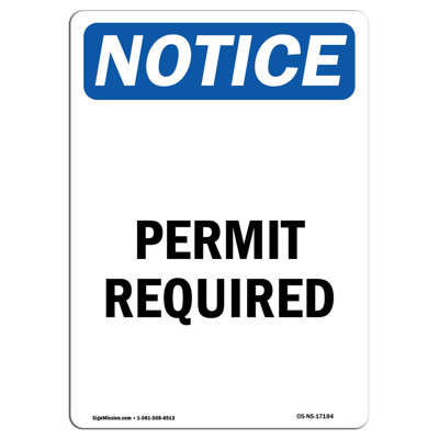 Permit Required Sign