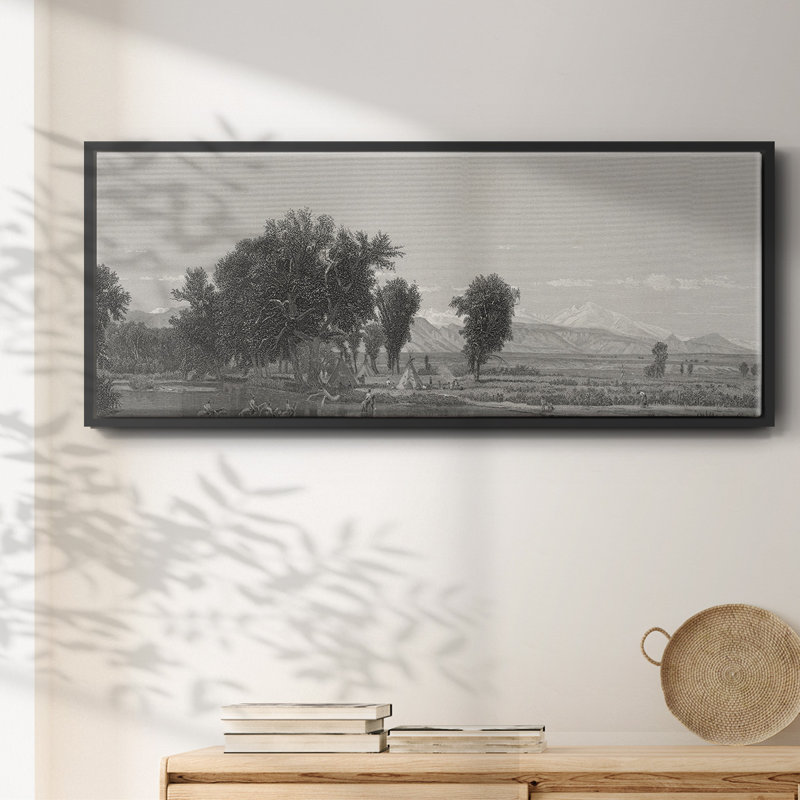The Rocky Mountains- Framed Canvas, 24" H x 60" W