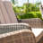 Balch 6 Seat Round Rattan Fire Pit Dining Set - with Lazy Susan