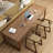 Walnut Rectangular Solid Wood desk-1547161169