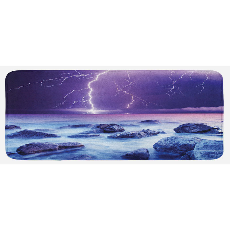 Tapis de cuisine antidérapant Lizbeht Storm