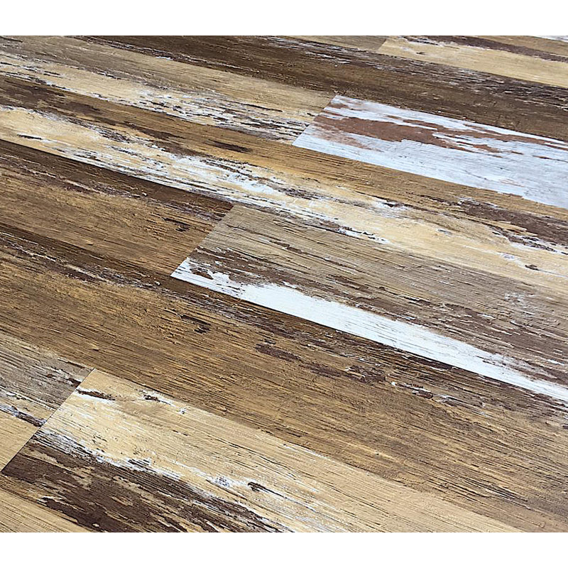 Colors Glue Down Floor and Wall DIY Multi-Tonal Style 6" x 36" x 2mm Luxury Vinyl Plank, Old Brown