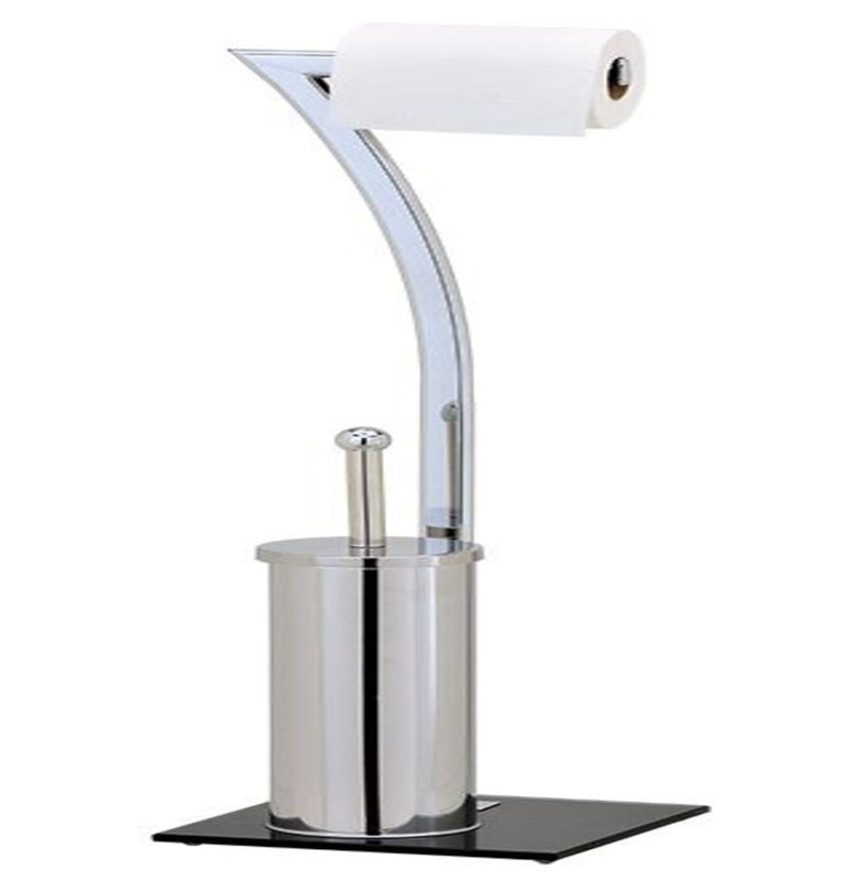 Free-Standing Toilet Roll & Brush Holder