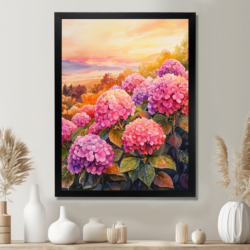 Wagner - impression sur toile florale, Reproduction encadrée d'une seule photo, Noir, noir, noir, noir, H 20 po x l 12 po