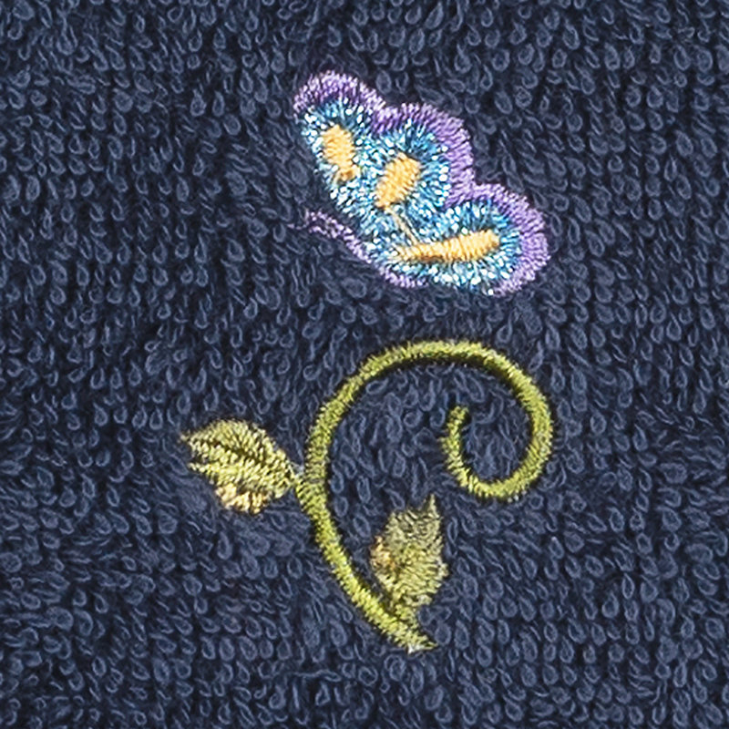 Rebecca Turkish Cotton Washcloth, Midnight Blue