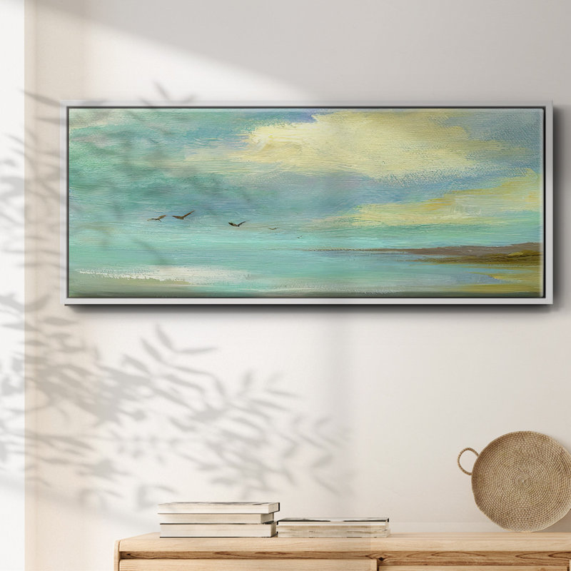Drifting- Framed Canvas, 20" H x 50" W