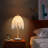 19" Crystal Table Lamp – Vintage Waterfall Design With Teardrop Beads & Marble Base (bulb Not Included)