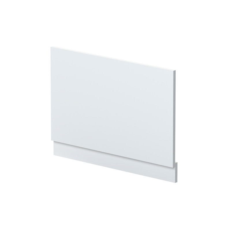 Fusion 800Mm Straight Bath End Panel And Plinth, Satin White