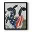 Toile encadrée de qualité supérieure American Cow II - prête à être accrochée-1749233311-1749233310