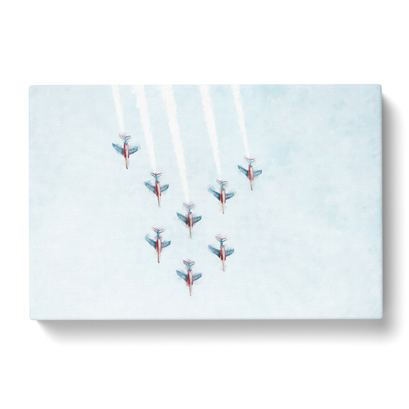 Plane Aerobatics - Wrapped Canvas Painting, 35cm H x 50cm W x 3cm D