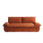 Grand lit orange de 73,2 po, canapé-lit convertible 31 po, amovible et amovible, confortable pour dormir