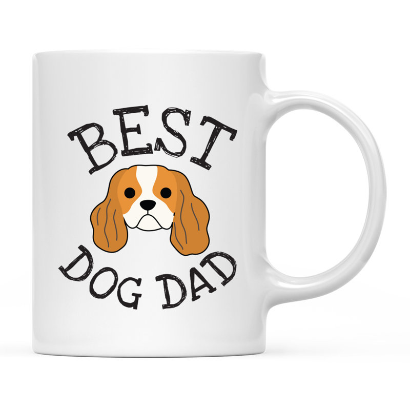 Tasse à café Best Dog Dad, Épagneul Cavalier King Charles