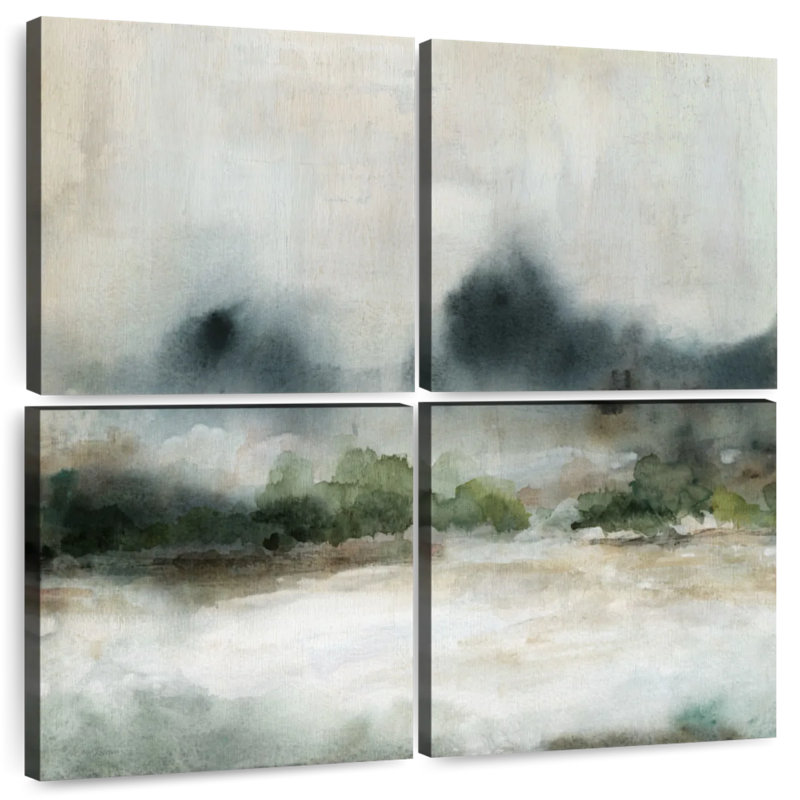 Textured Rain II, 18" H x 18" W