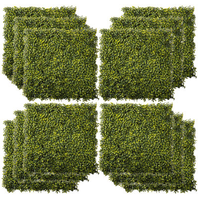 Anisha Artificial Boxwood Wall Panels 12PCS 50cm x 50cm