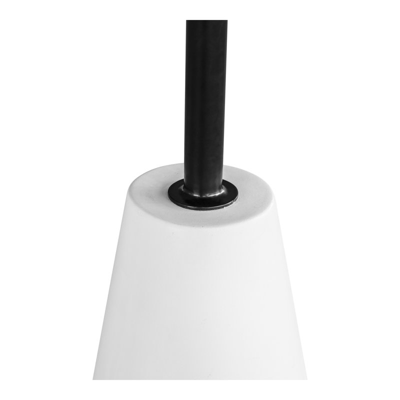 Niles 14'' Concrete Outdoor Side Table, White