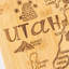 Planche à découper en bambou de la série Destination d'État Totally Bamboo (Utah)