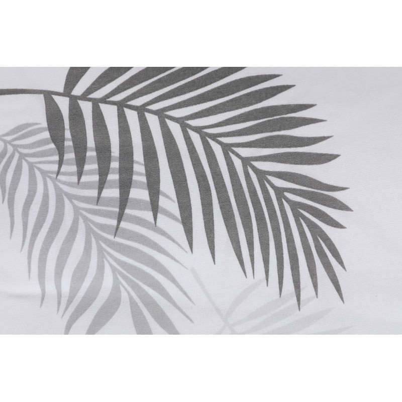 Ensemble de housse de couette simple Premium, gris et blanc, housse de couette 55,1 po x 78,7 po et taie d'oreiller 23,6 po x 23,6 po | 65% coton / 35% polyester, lavable à la machine, 120 fils au pouce, fermeture à boutons | Literie élégante et confortable
