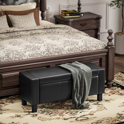 Kingston Seymour Faux Leather Upholstered Storage Bench