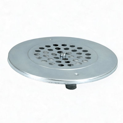 SUPPLYGIANT 7" Round Galvanized Steel Fresh Air Plate Wall Vent Grille